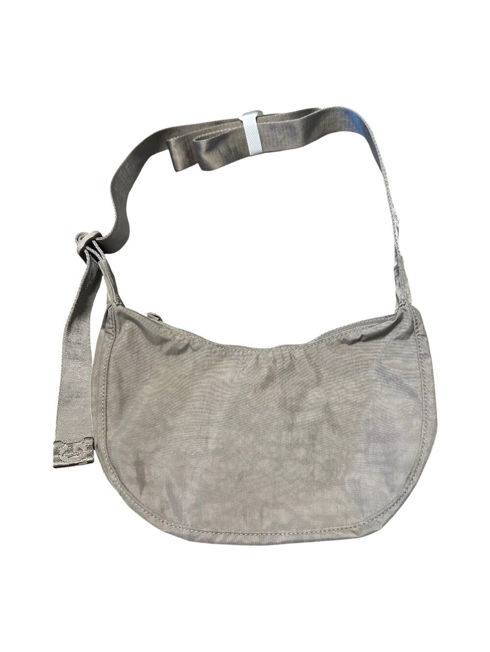 NWT Baggu Small Nylon Crescent Bag in Dove